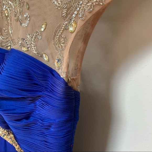 SHERRI HILL Royal Blue Formal Gown - Picture 4 of 13